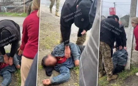 (UZBUNJUJUĆE) Šokantan snimak iz Ukrajine! Čovek preminuo tokom nasilne mobilizacije u Odesi!