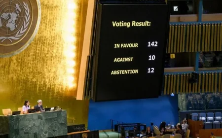 🕊️ UN Generalna skupština proglasila stvaranje palestinske države