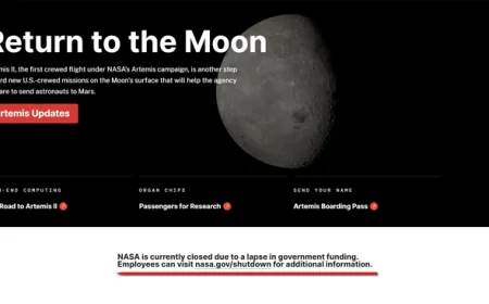 🚨 Šatdaun u SAD zaustavio NASA i program „Artemida“