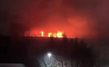 🔥 Požar izbio u tržnom centru u centru Tbilisija