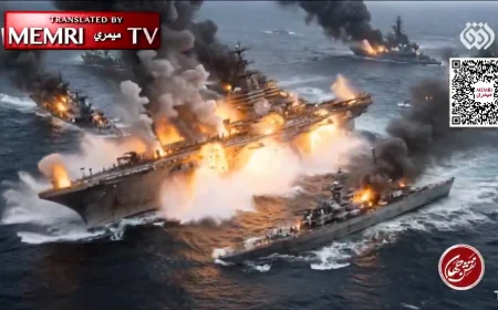 🛳️ Iranska državna televizija objavila AI simulaciju potapanja američkog nosača aviona USS Abraham Lincoln