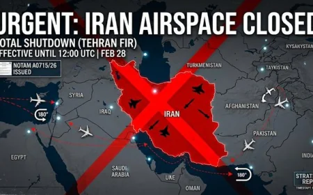 🚨 Iran zatvara svoj vazdušni prostor: Teheran FIR potpuno zatvoren do podneva