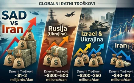 💸 RATNE CIFRE KOJE LEDE KRV: Koliko košta jedan dan globalnih sukoba? (STATISTIKA)