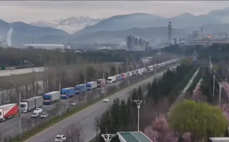🚛 Ogroman konvoj humanitarne pomoći iz Tadžikistana krenuo ka Iranu!
