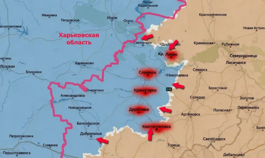 🗺️ Slavjansk i Kramatorsk u maju 2026: Šta pokazuje analiza tri ključne ose pritiska