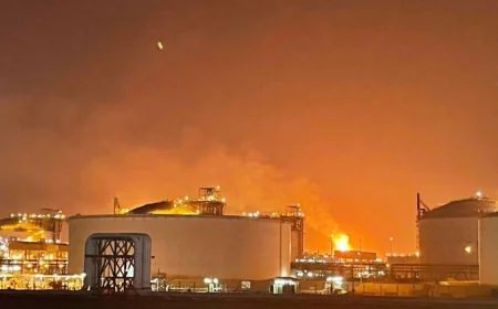 🚨 DRAMA U KATARU: Snažna eksplozija potresla industrijsku zonu Ras Lafan, detonacija se čula kilometrima daleko!