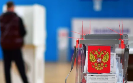 🗳️ U Beogradu formiran red ruskih državljana ispred biračkog mesta