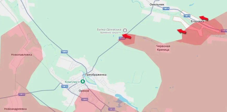 ⚔️ BUKTI FRONT U ZAPOROŽJU: Ruska vojska zauzela istočni deo Jegorovke – Formira se novi Orehovski kotao!
