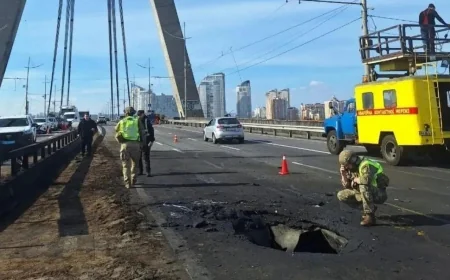 🛡️ Severni most u Kijevu opasan antidron mrežama nakon novih napada