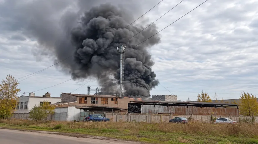 🔥 Eksplozija u Zaporožju: Uništen veliki skladišni kompleks goriva, gust crni dim nad Voljnanskom!