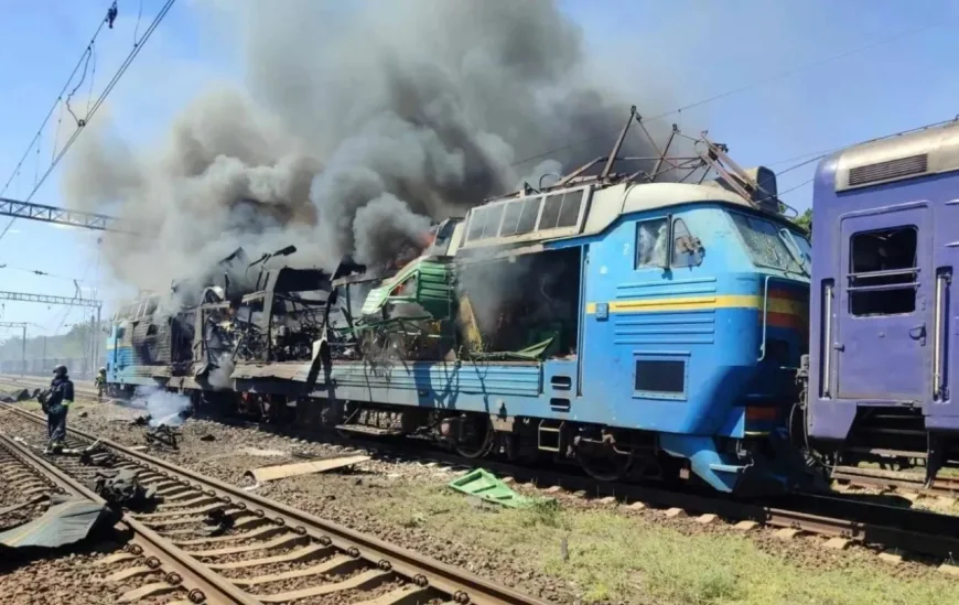 🚂 MASOVNI UDAR NA ŽELEZNICU UKRAJINE: Uništen depo, lokomotive i stanice u pet oblasti!